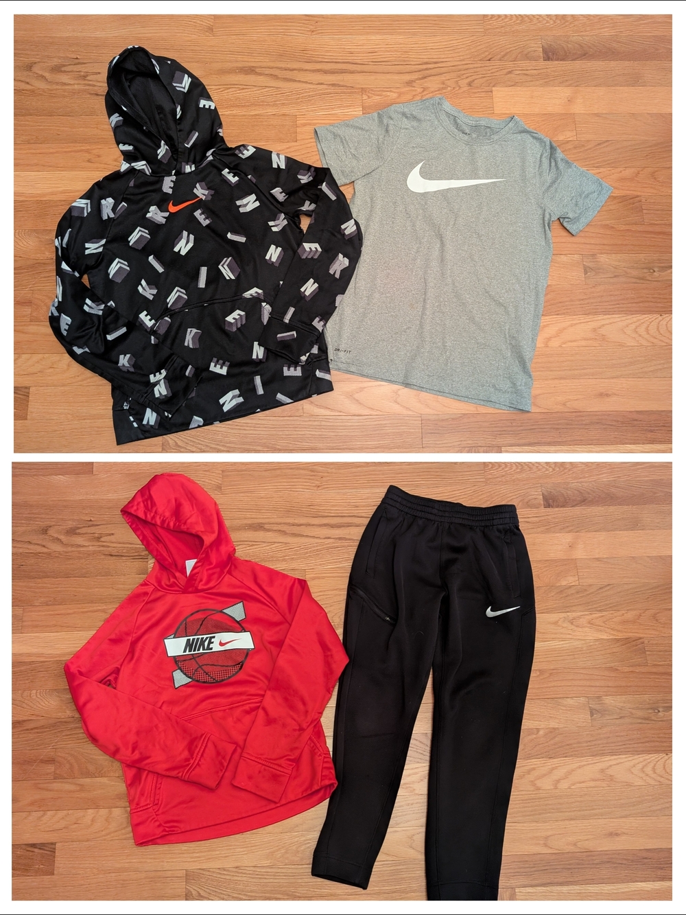 Nike Kids 4-Piece Active Set - Black, Gray, Red